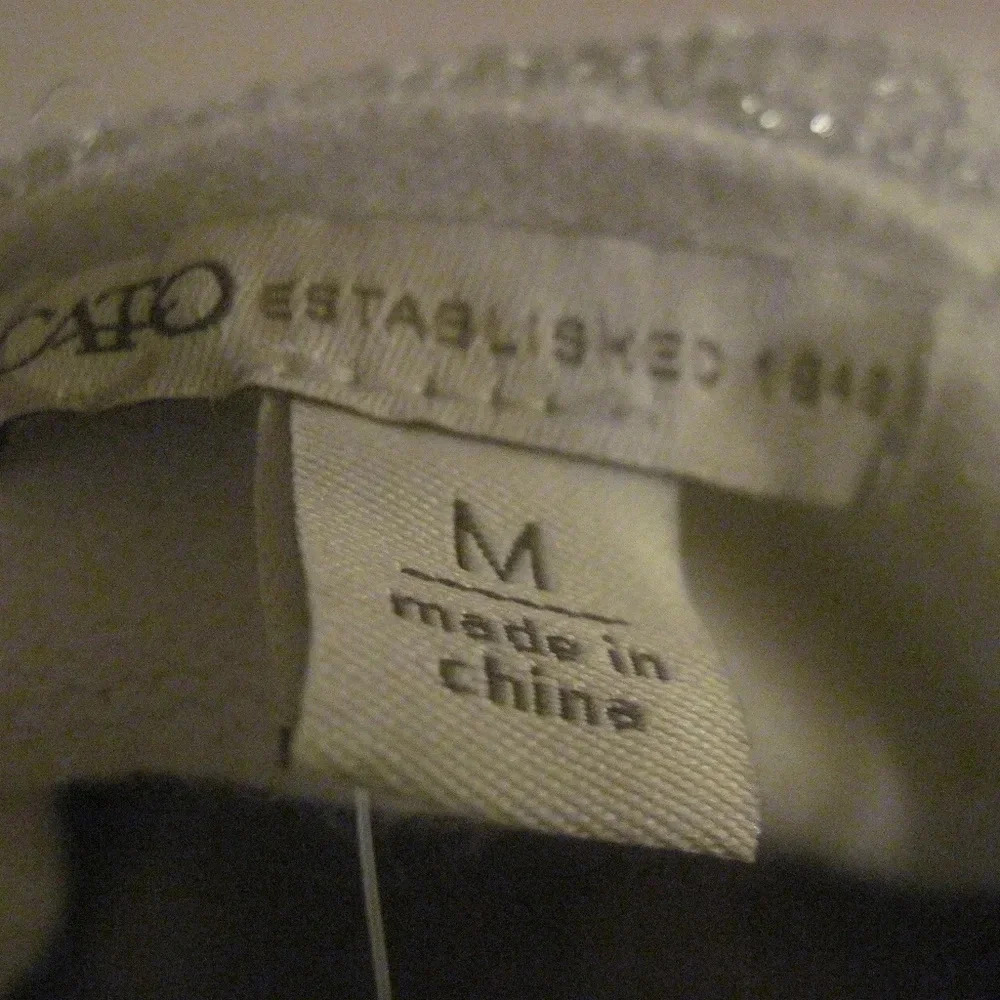 NWT CATO Womens White Open Front  Sweater Size M - Picture 5 of 6
